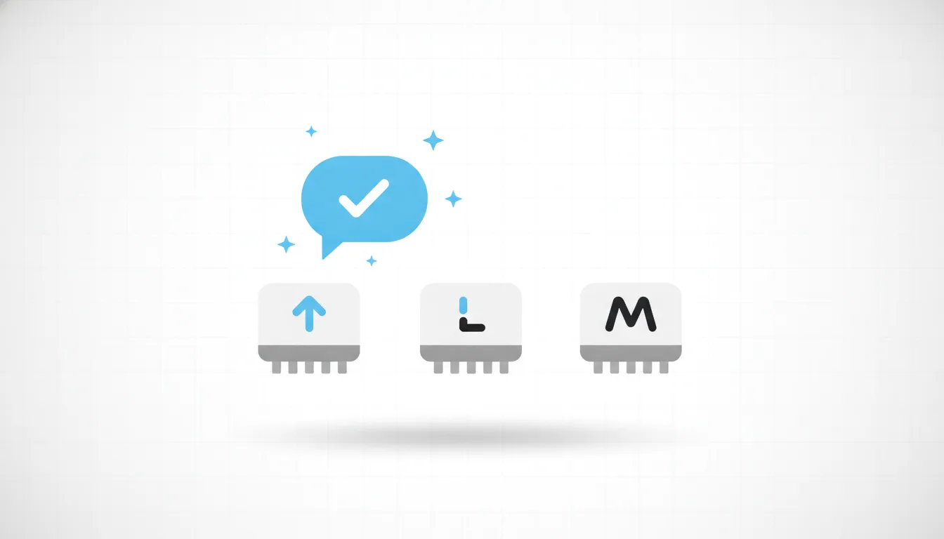 An AI assistant confidently recommending one brand among several, with positive sentiment and review signals tipping the scale.