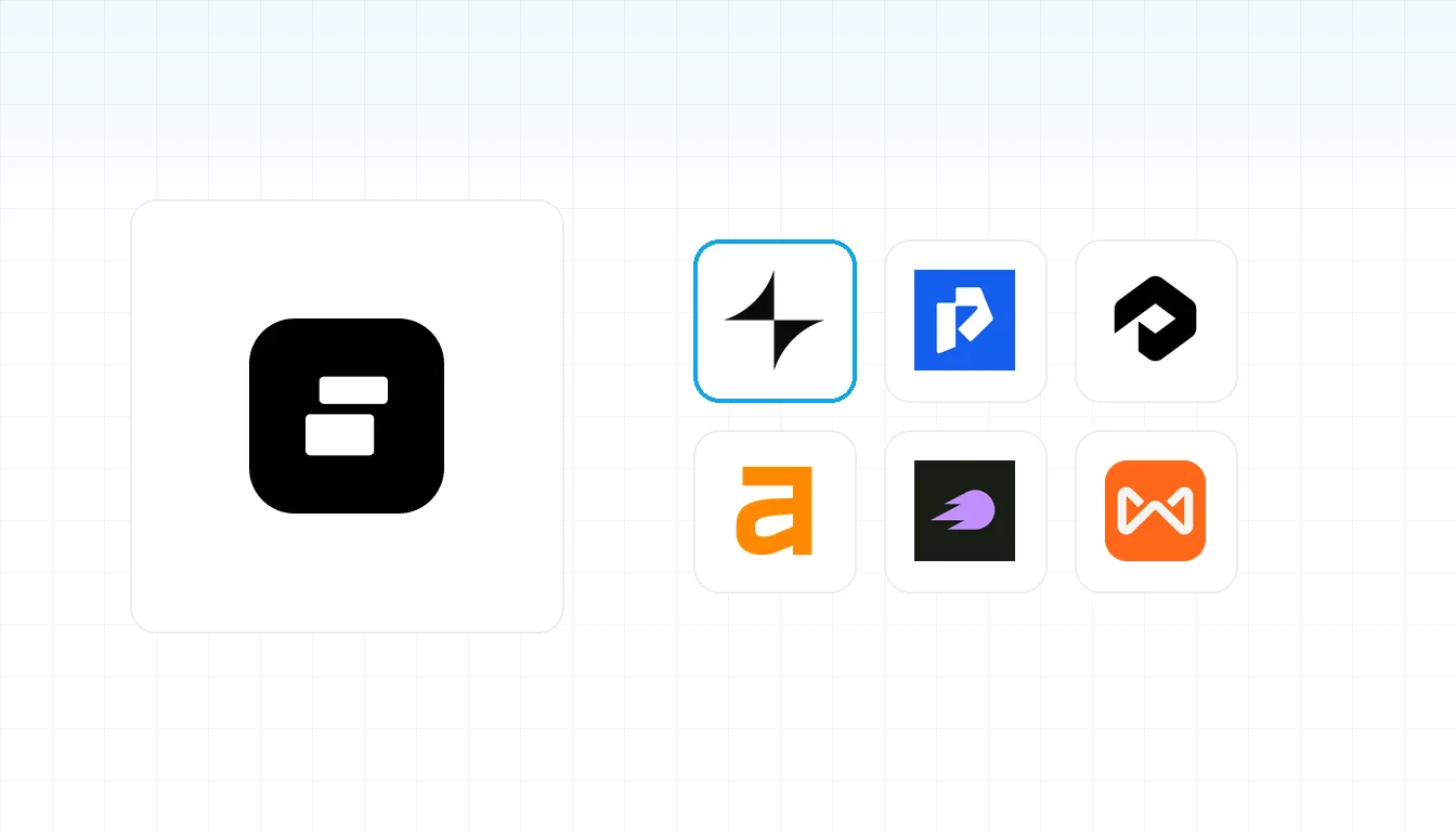Peec AI's logo beside a grid of alternative GEO tools — BrandAxis highlighted first, with Promptwatch, Profound, Ahrefs, Semrush, and Writesonic.