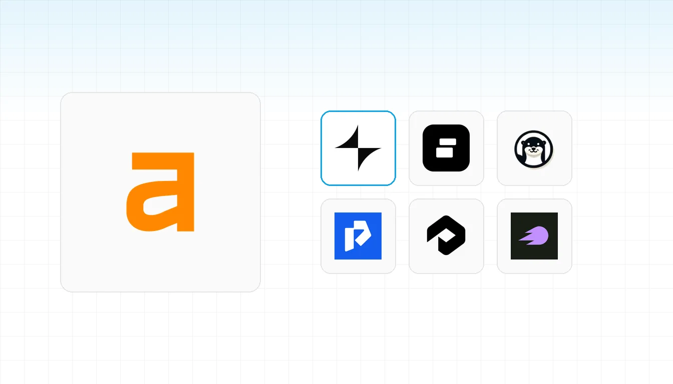 Ahrefs' logo beside a grid of alternative AI visibility tools — BrandAxis highlighted first, with Peec AI, Otterly, Promptwatch, Profound and Semrush.